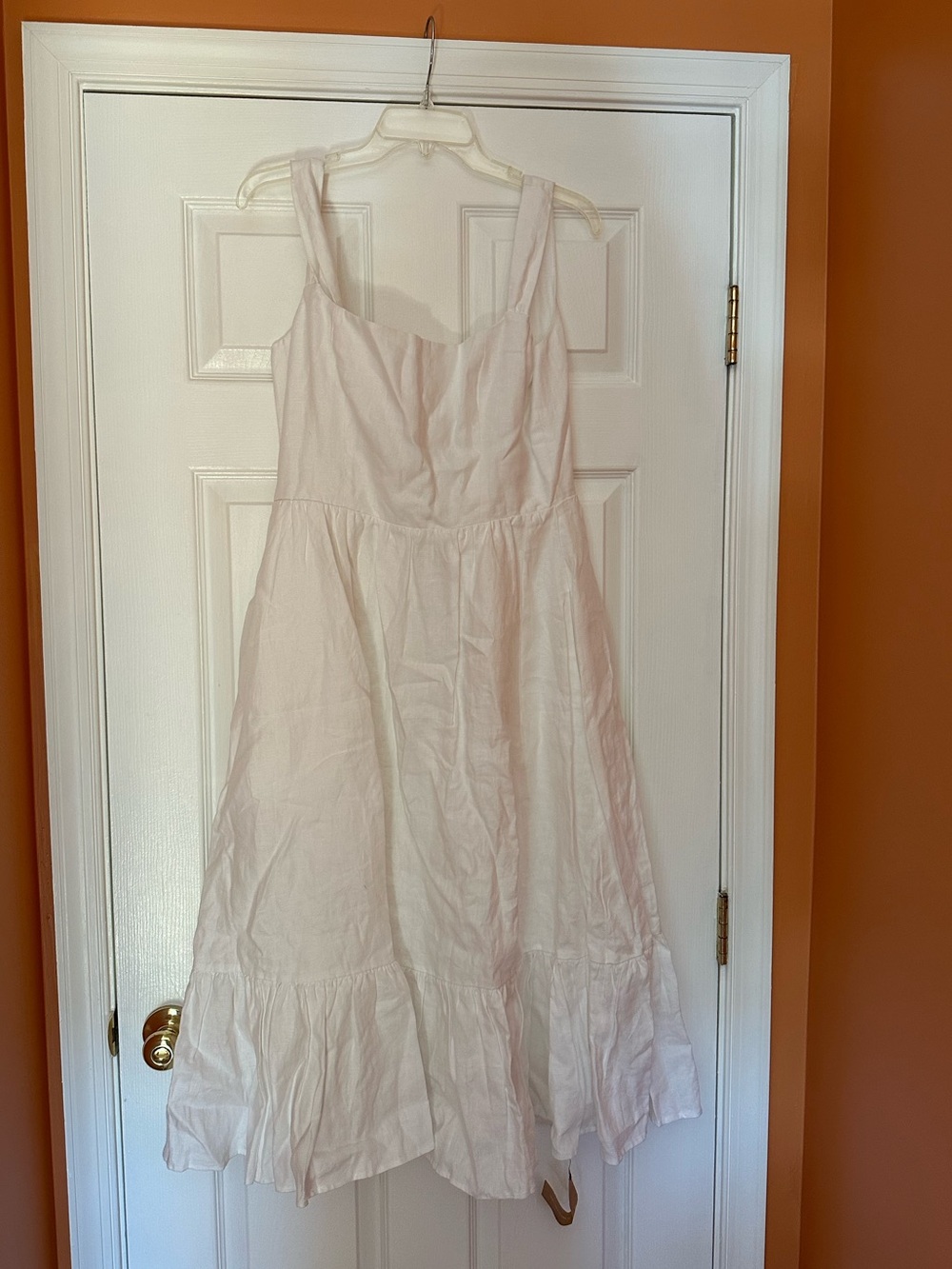 Reformation bucatini linen white midi dress size 8 NWT - Picture 4 of 8
